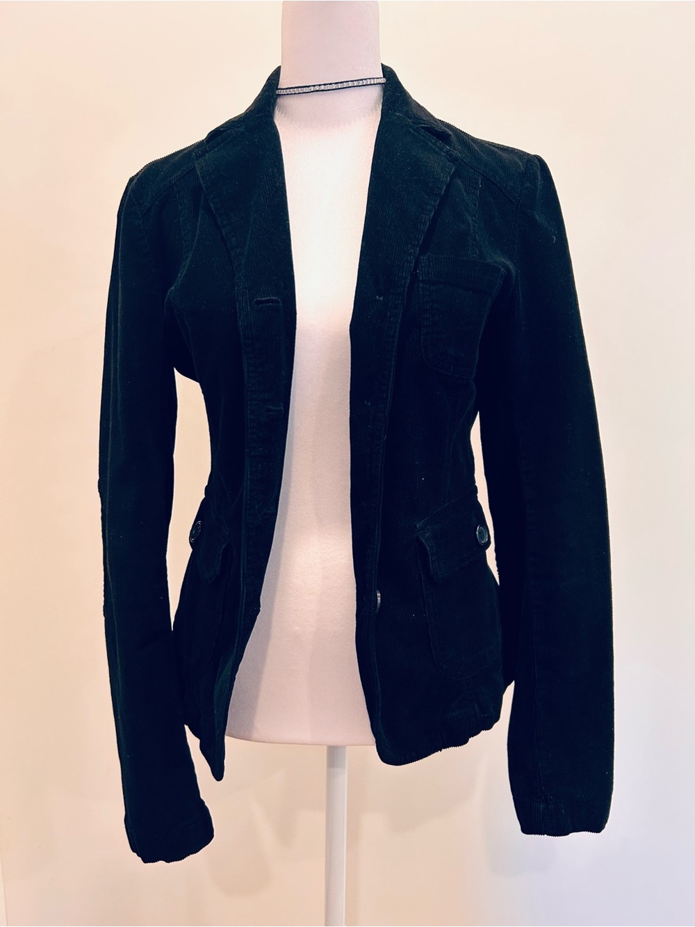 United Colors Of Benetton Black Corduroy Blazer women’s small